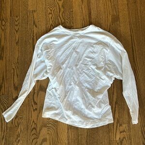 White lululemon back in action long sleeve size 4